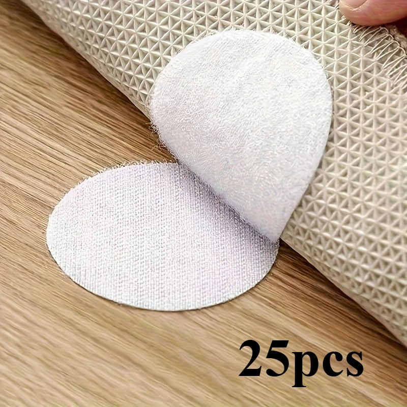 25/50pcs Heavy Duty Anti Slip Gripper Pads,Strong Adhesive Furniture Floor Protectors for Mattress Sofa Chair, Non Slip Reusable Oasis Select 25pcs