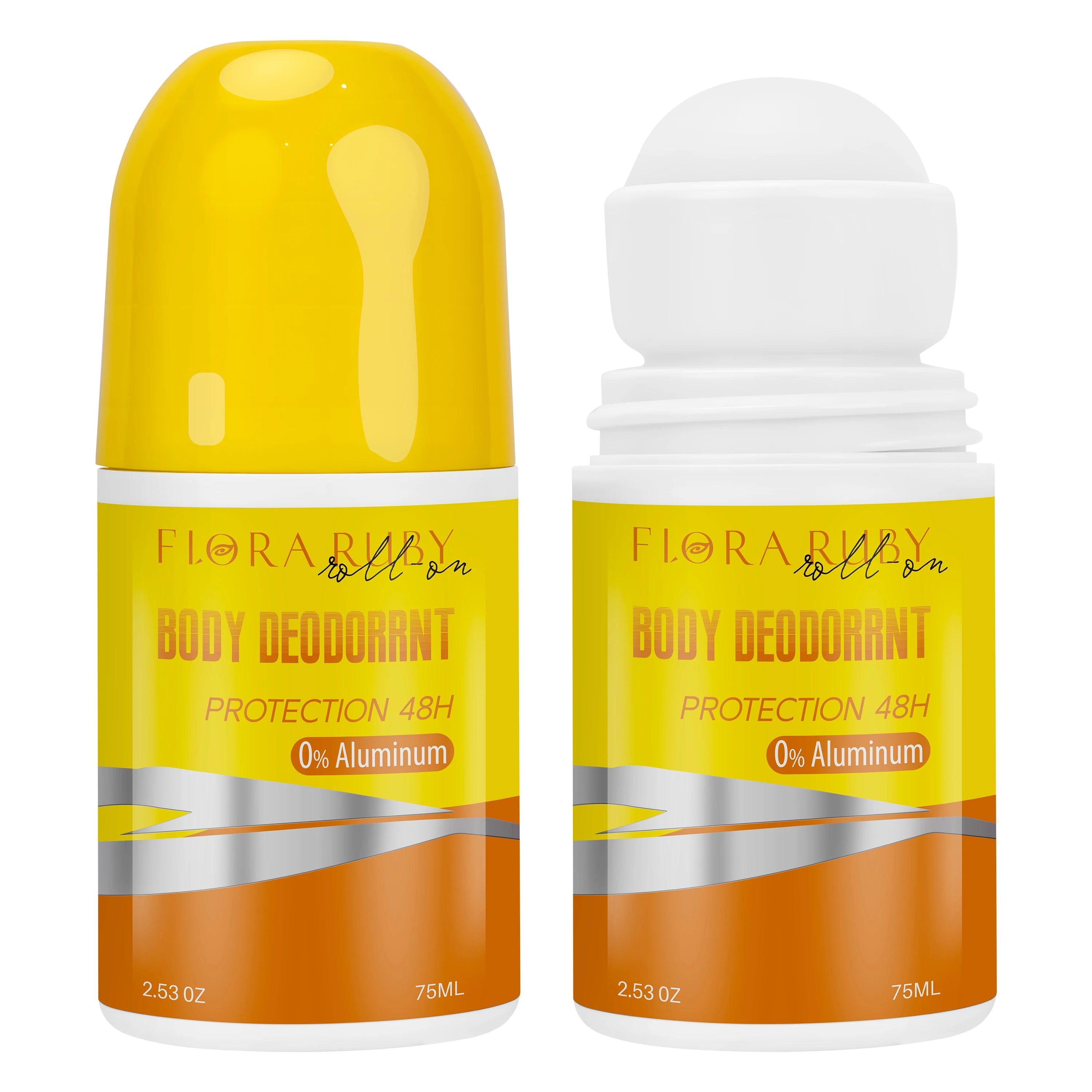 Flora Ruby 75ml/2.53fl.oz aluminum free and parben free , 48 Hours Of Lingering fragrance Underarm transparent watery Oasis Select Sweet Orange