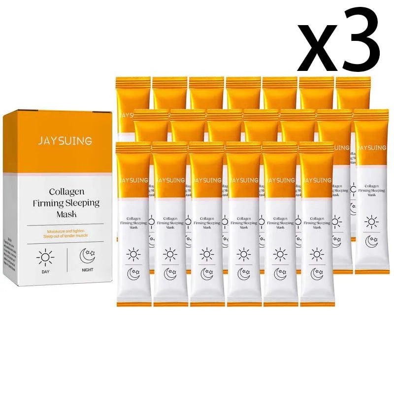 Jaysuing Collagen Sleep Mask – Hyaluronic Acid, 20pcs Sleep Facial Mask Oasis Select 3x20PCS