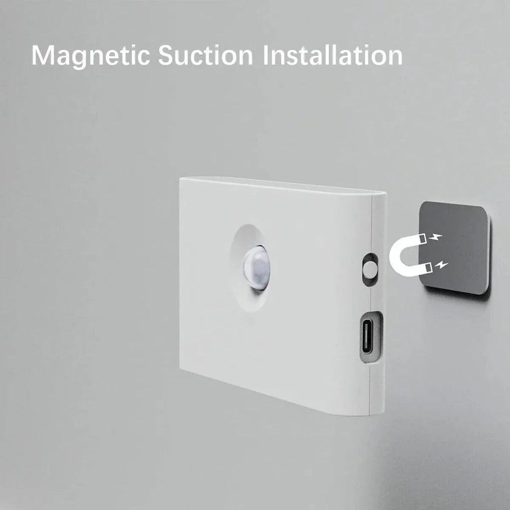 3000k Led Wall Lamp Night Light Motion Sensor Wireless Magnetic Rechargeable Torch ABS Smart Bedroom Lantern Corridor Bedside Oasis Select