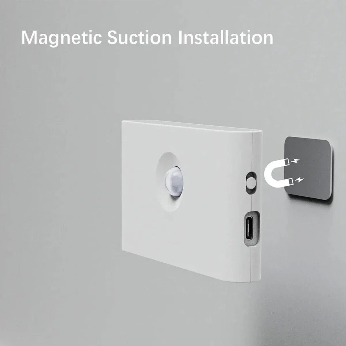 3000k Led Wall Lamp Night Light Motion Sensor Wireless Magnetic Rechargeable Torch ABS Smart Bedroom Lantern Corridor Bedside Oasis Select