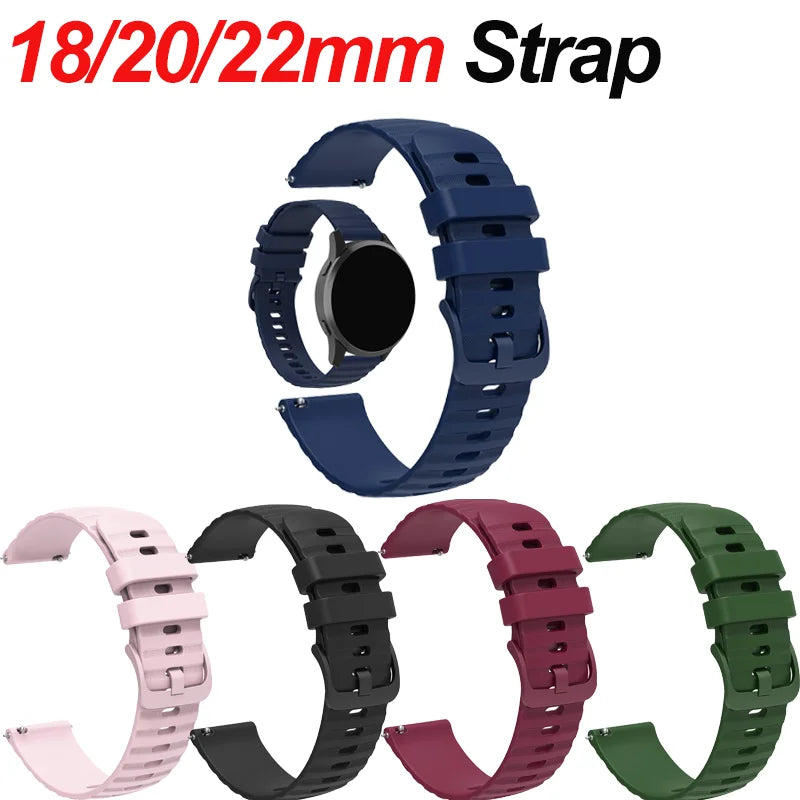 Silicone Strap for Garmin Venu 2/3 Vivoactive – 18/20/22mm Silicone Watch Band Oasis Select