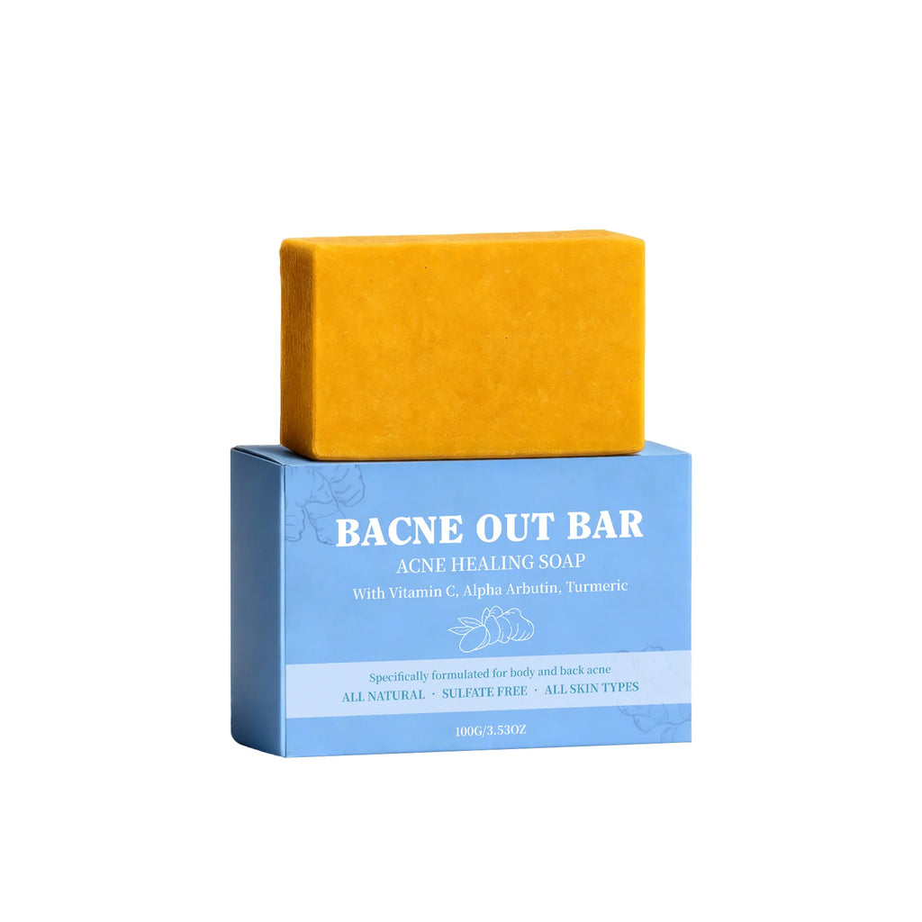 Turmeric Acne Soap – Deep Cleansing, Brightening & Dark Spots Acne Cleansing Soap Oasis Select 100g boxed
