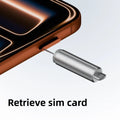 2 in 1 Keychain SIM Card Tray Ejector Pin Anti-Lost Portable Ejecting Removal Needle Cleaning Brush Compact Oasis Select Default Title