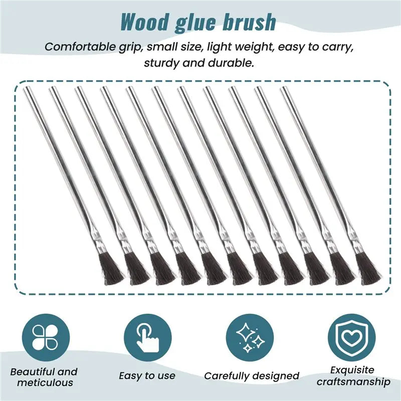 LIKE WISH Acid Brushes - 3/8 Inch Horsehair Acid Flux Brushes, Epoxy Brushes Acid Flux Brushes 48 Count Oasis Select