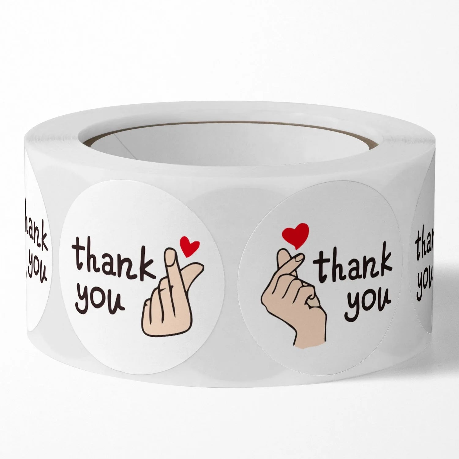 500pcs/Roll 1 Inch Red Heart Shaped Thank You Stickers, For Gift Packaging, Envelope Sealing, Small Business Office Supplies, Oasis Select