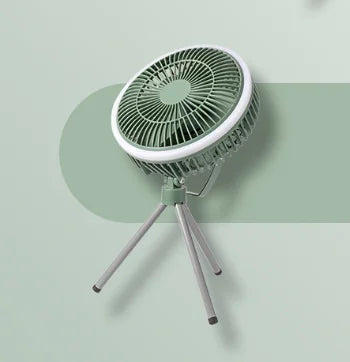 URGGU Portable Rechargeable Fan – 3 Speeds & LED Light