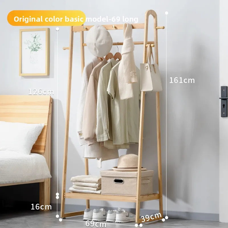 Hanging clothes shelves are placed at the end of the bedroom bed, and clothes artifacts are placed at night Oasis Select JC primary 69 long