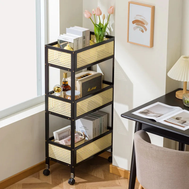 Shelf removable trolley side office under table book storage cabinet student schoolbag placement artifact Oasis Select