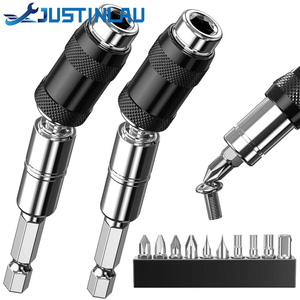 1/4"Hex Magnetic Pivoting Drill Bit Quick Change Drive Guide Drill Pivoting Bit Holder for Tight Spaces Magnetic Bit Tip Holder Oasis Select