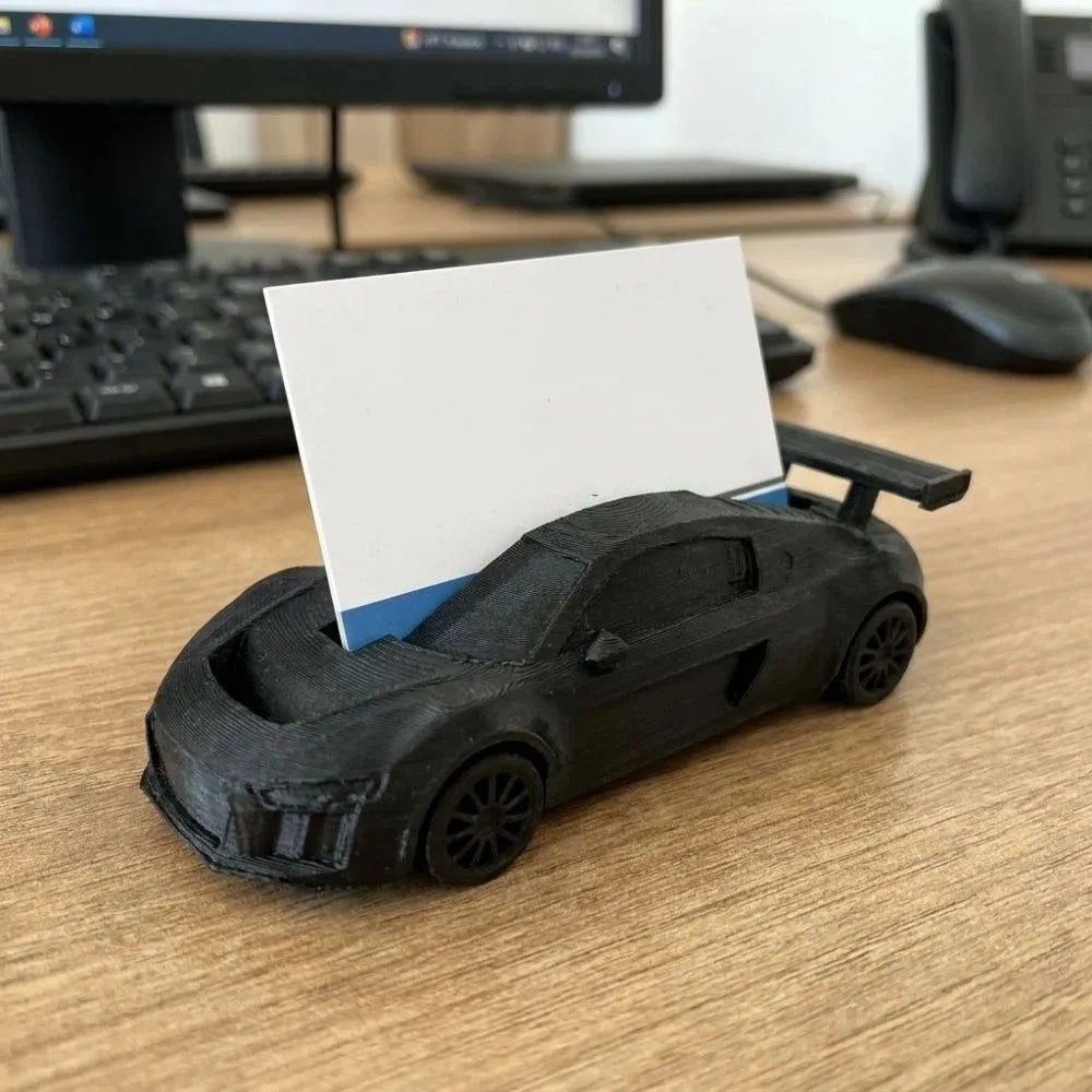 3D Printing Sports Car Business Card Holder Realistic Plastic Business Card Storage Box Auto-Themed Novelty Name Card Organizer Oasis Select