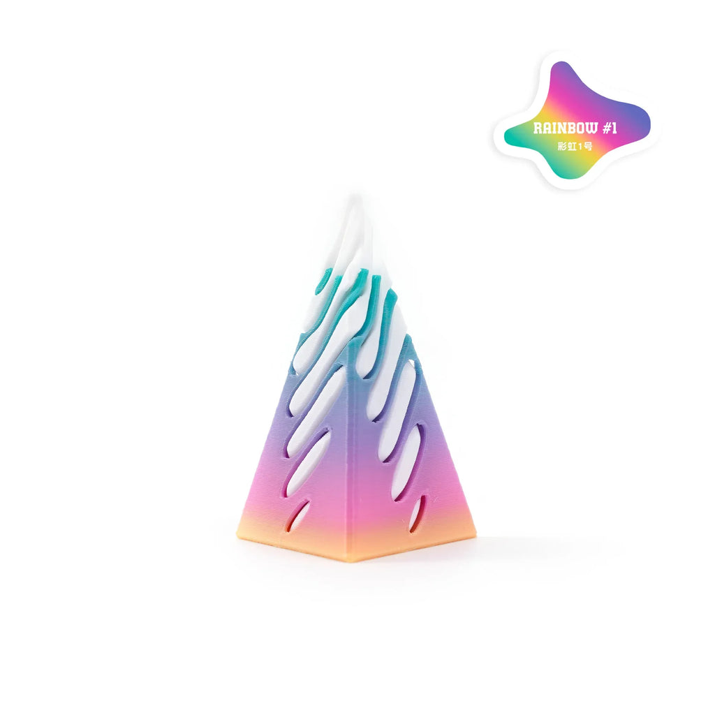 3D Printed Helix Screw Rotating Toys Stress Reducing Tool Pyramid Passthrough Sculpture Spiral Cone Ornaments Home Decoration Oasis Select Style 10