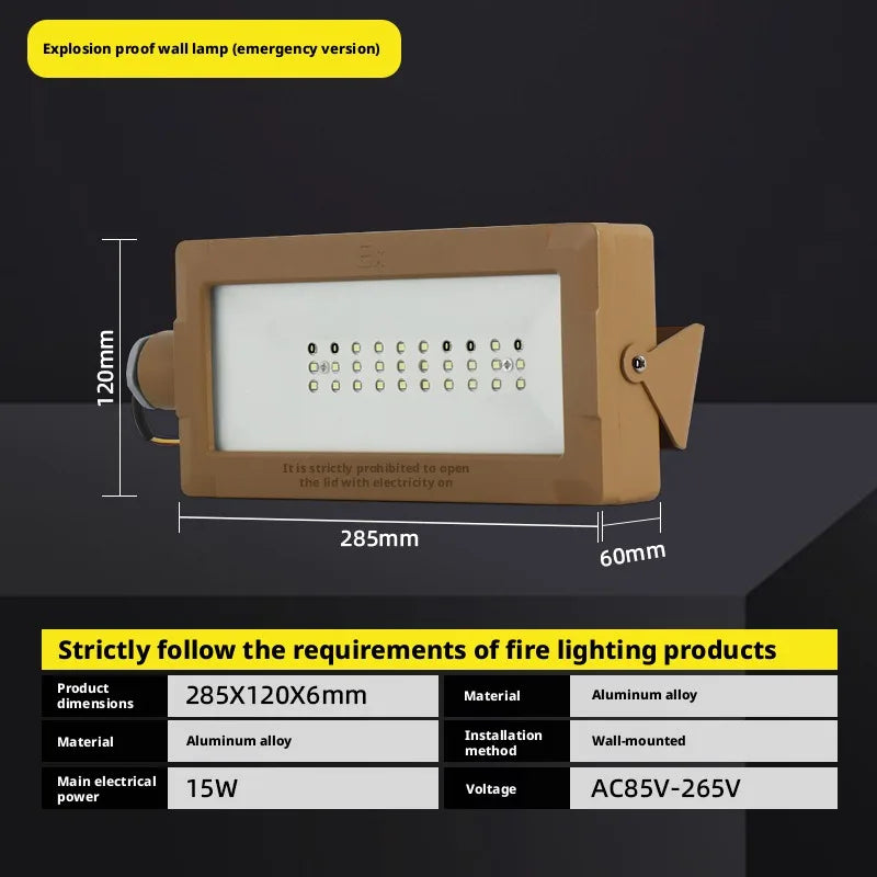 2-in-1 LED Explosion-Proof Emergency Light | Dual Head IP65