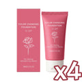 Color Changing Foundation SPF 15 | Hydrating Natural Coverage Foundation Lotion SPF Oasis Select 30g Boxed x 4PCS