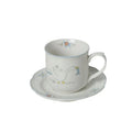 Cartoon Swan Floral Ceramic Mugs Coffee Cups Plate Set Milk Tea Cup Ins Korean Style Oatmeal Breakfast Mug Drinkware Kitchen Cup Oasis Select Swan-1set