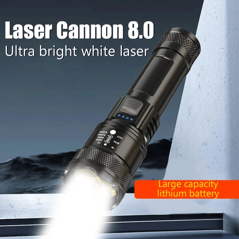 Portable Mini Rechargeable Flashlight High Lumens Outdoor Emergency Pocket Torch 16.5*4.5*3.4CM Oasis Select