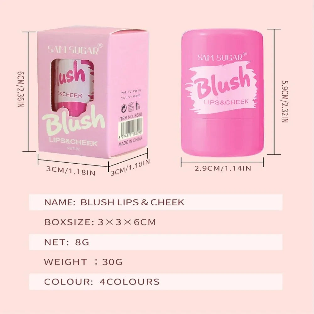 SAM SUGAR Jelly Blush Stick – 3-in-1 Lip, Cheek & Eye Tint