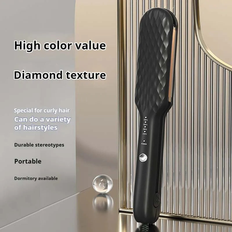 3D Hair Crimper Iron – Volumizing Corn Wave Styling Tool