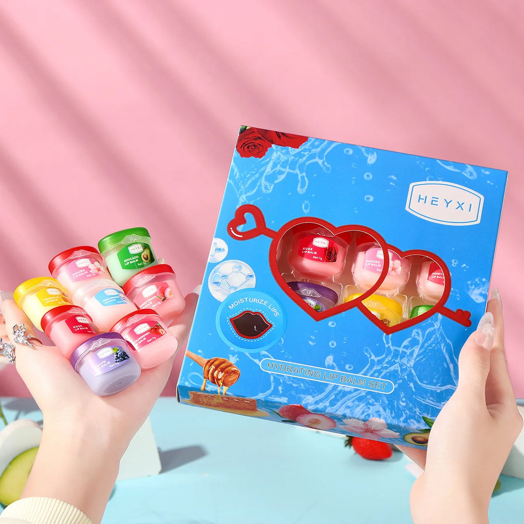 16-Piece Fruit Lip Balm Set – Moisturizing Lip Plumper Kit Fruit Lip Balm Set Oasis Select