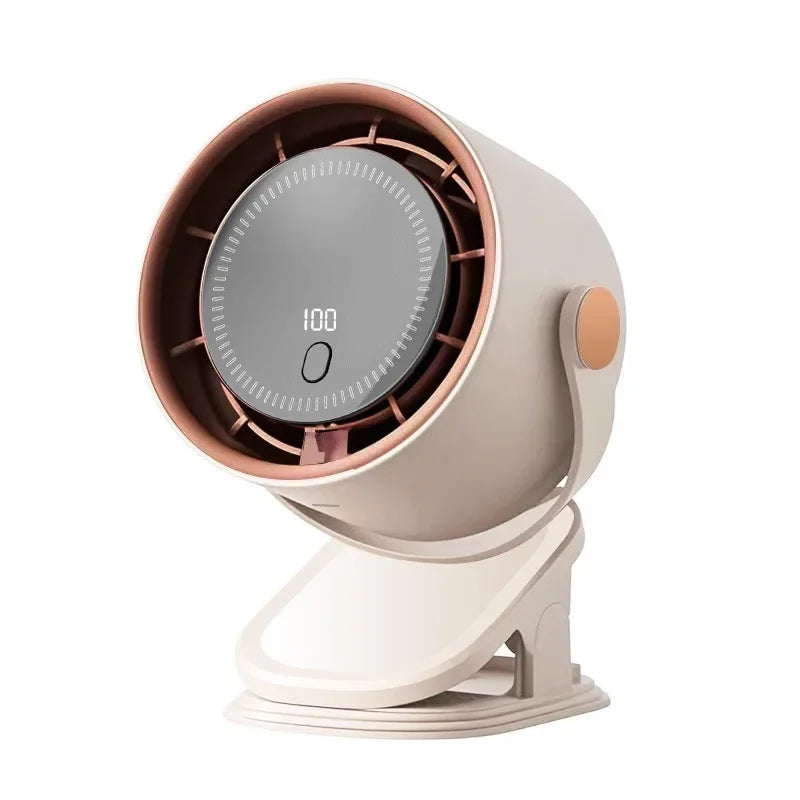 URGGU 3-in-1 Clip Fan | 4-Speed Rechargeable Turbo Mini Fan