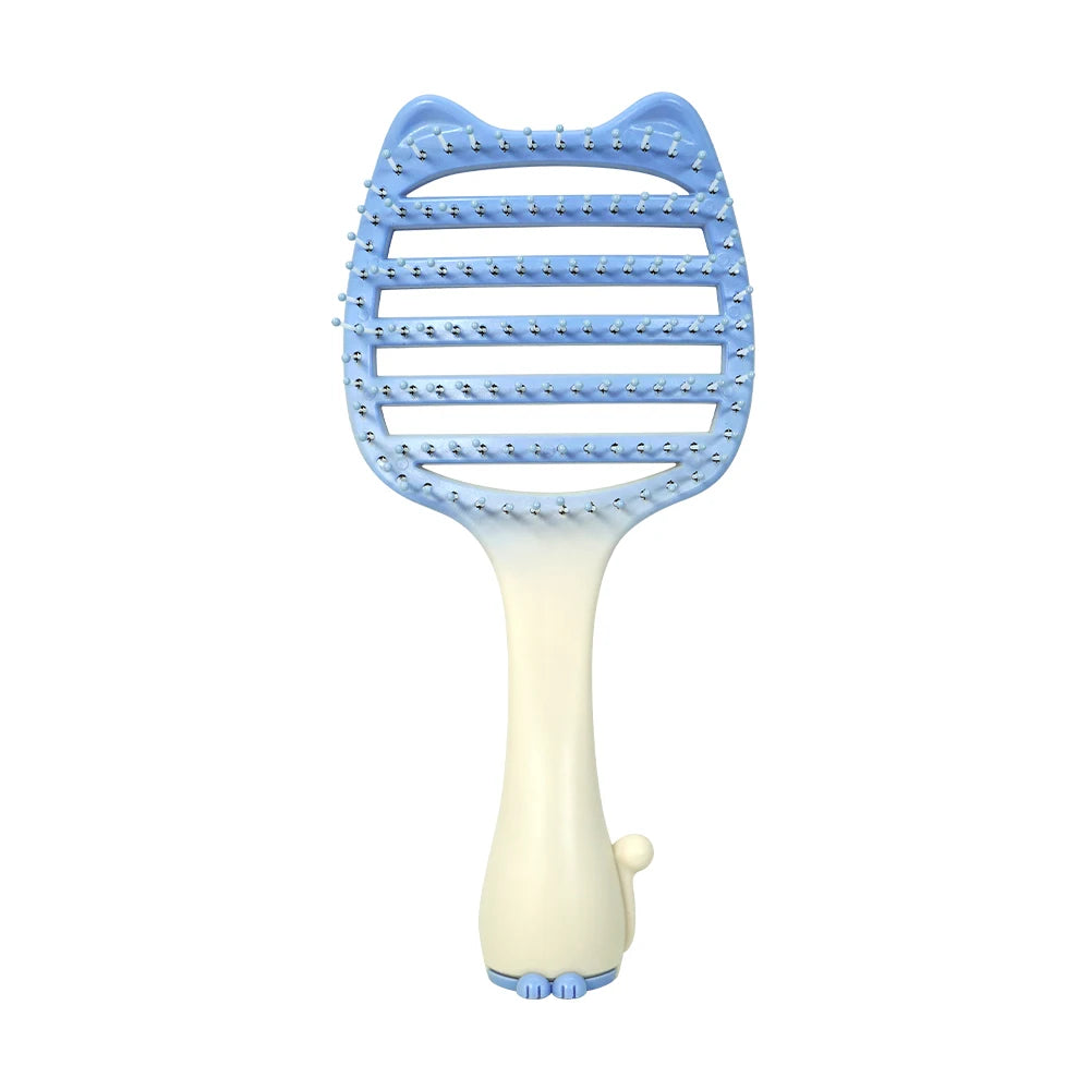 Cat Ear Detangler Comb – Anti-Static Wet & Dry Hair Brush Hair Detangler Comb Oasis Select M36-tian-blue-02