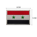 Syrian Flag Embroidered Patch – Iron-On & Hook Loop Badge