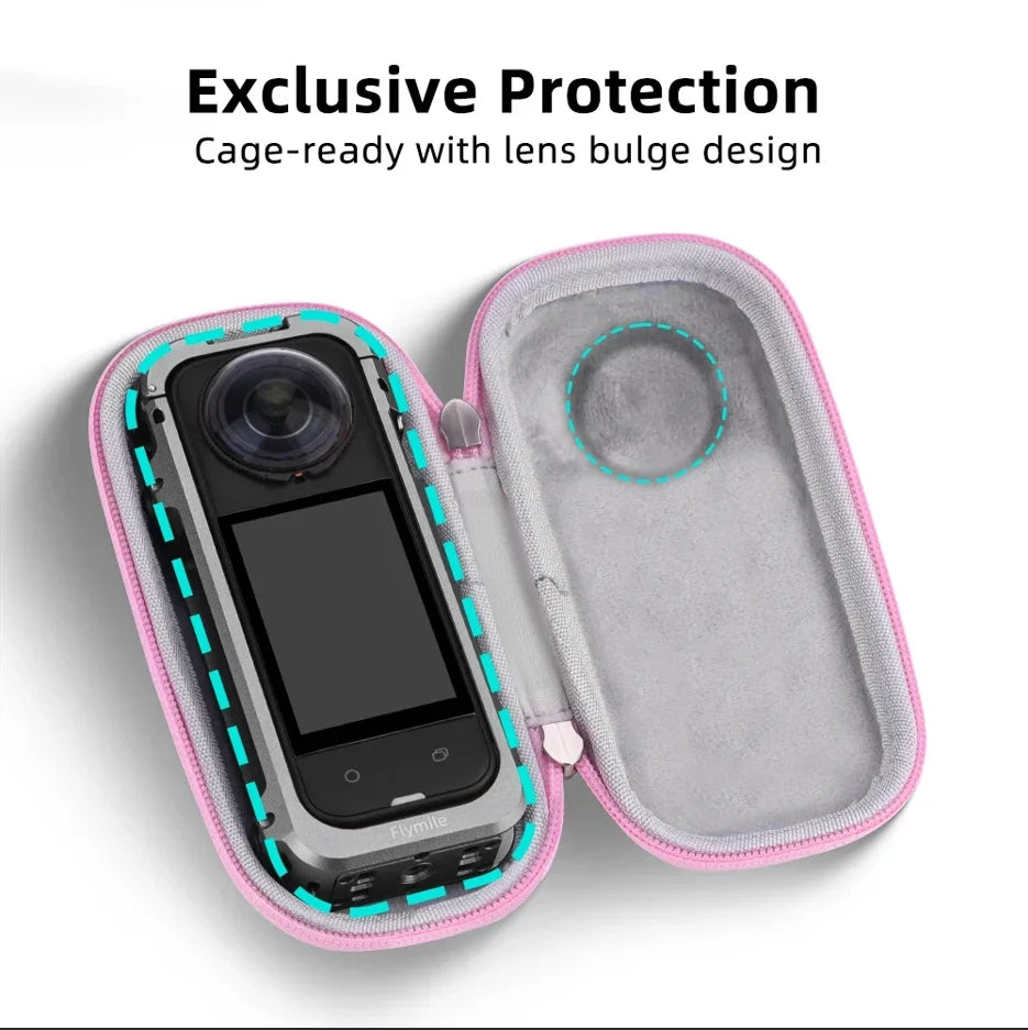 Insta360 X4/X5/X3 Rabbit Cage Hard Carrying Case – Anti-Scratch