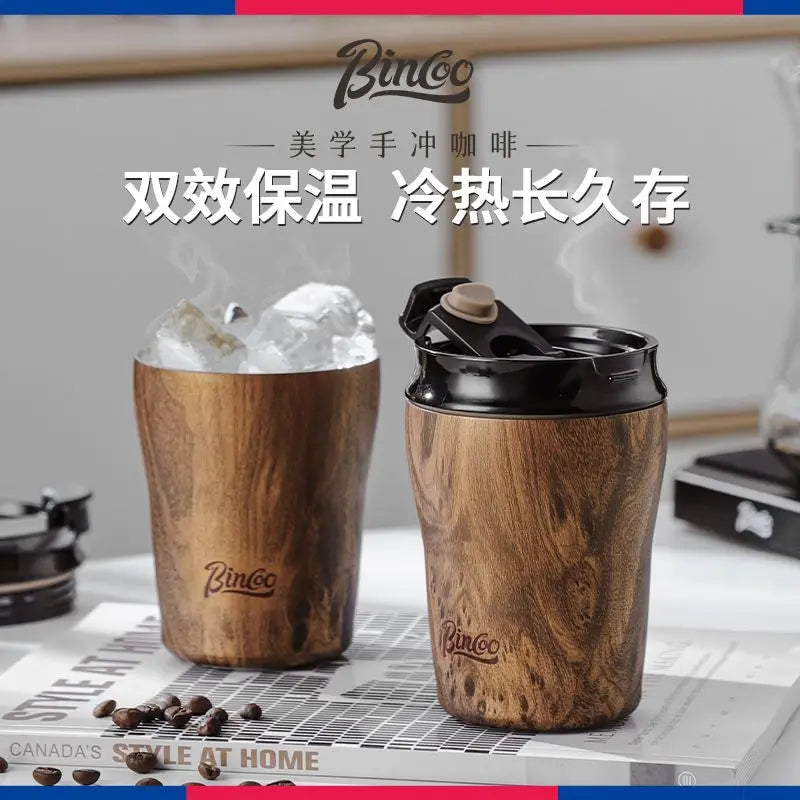 Coffee cup ceramic interior thermos cup Retro high appearance level portable stainless steel water cup Oasis Select