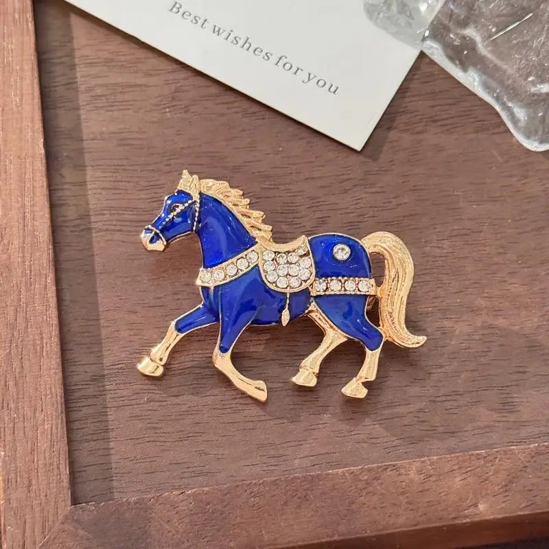 Creative Animal Horse Brooch Fashion Personality Pony Pin Men And Women Accessories Holiday Gift Oasis Select XY-09