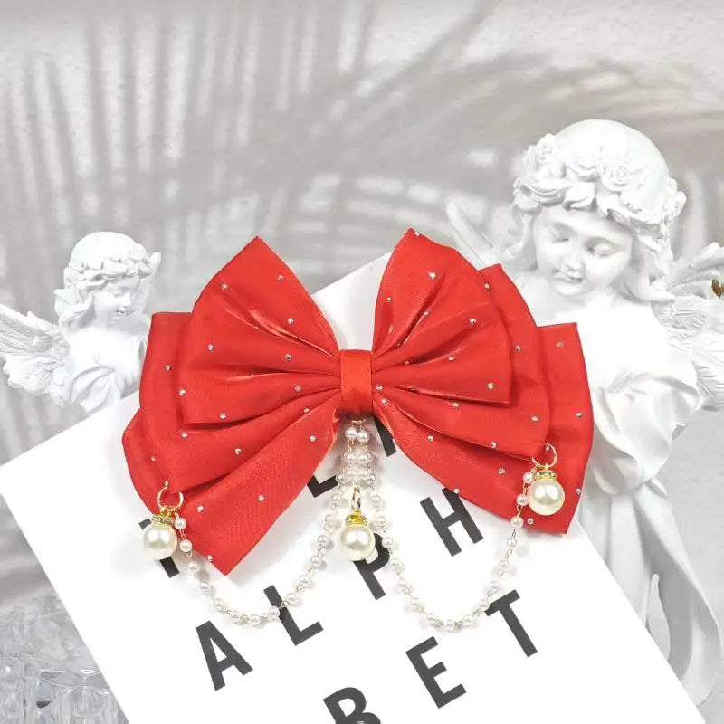 Rhinestone Bow Hair Clip for Girls – Princess Party Accessory Girls Hair Clip Oasis Select A1