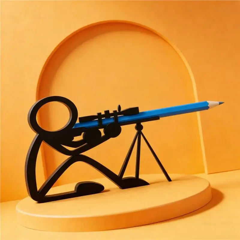 Creative 3D Printed Stick Figure Pencil Holders Pen Stands Pen Pots Desktop Ornaments Office School Supplies Stationery Gift Oasis Select A2