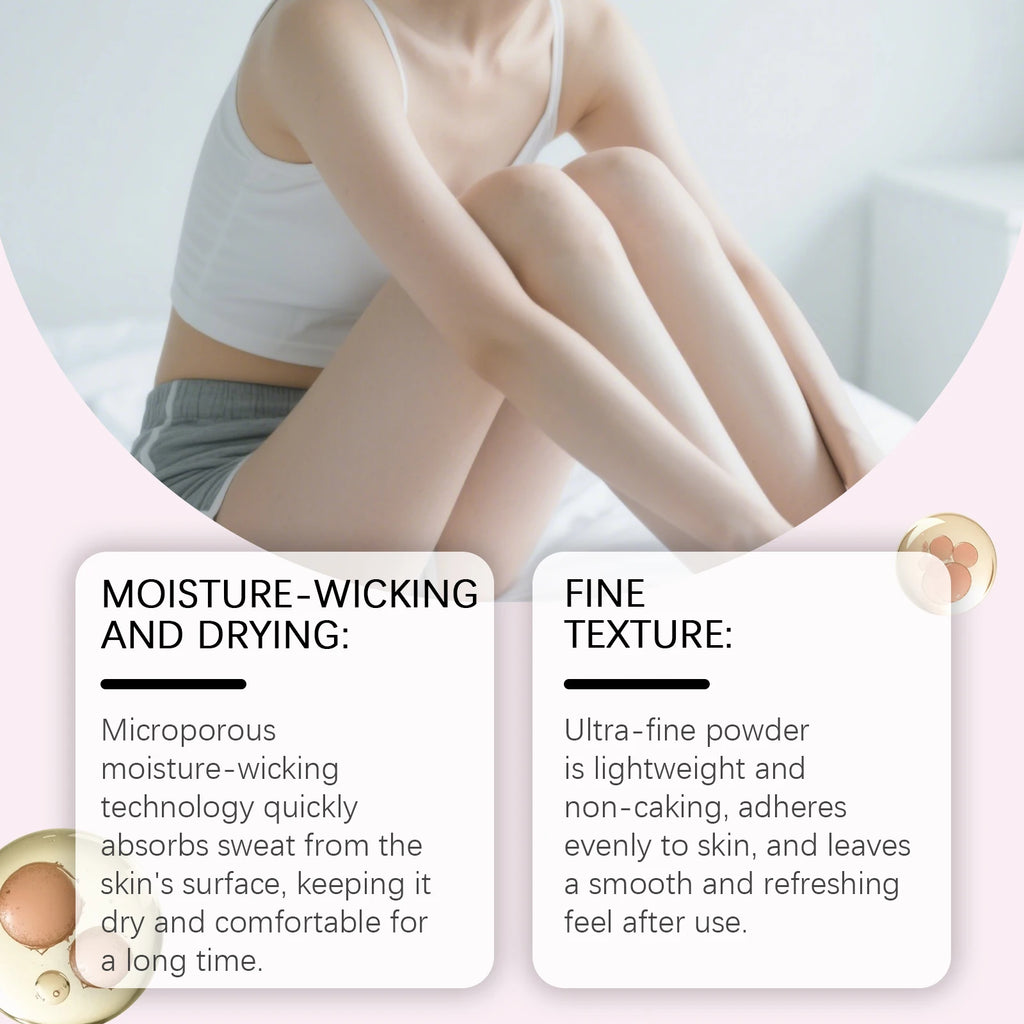 Talc-Free Comfort Powder All Over Body Powder Moisture Absorbing & Friction Reducing Keeps Skin Smooth & Fresh Body Powder Oasis Select