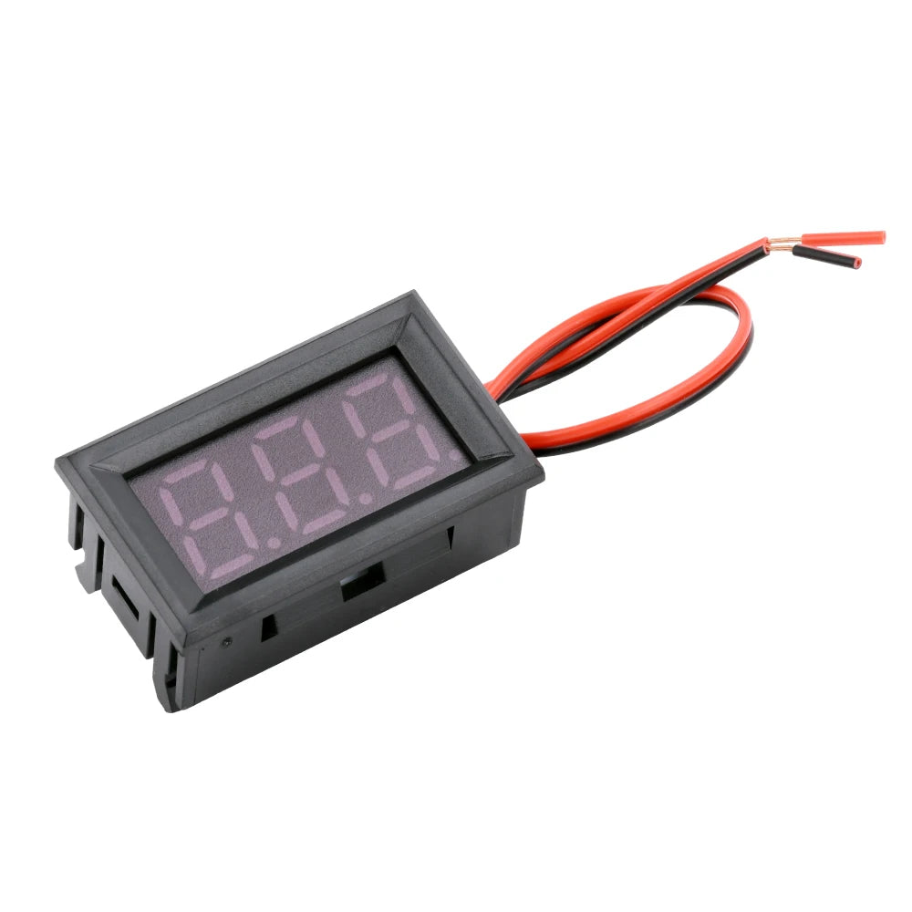 AC 70-500V LED Digital Voltmeter Voltage Meter Volt Instrument Tool 2 Wires Red Green Blue Display 110V 220V DIY 0.56 Inch Oasis Select Red light