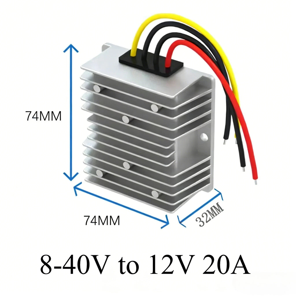8-40V 12V 24V 36V to 13.8V 12V 30A-1A Voltage Stabilizer Regulator Automatic Buck Step-down Power Module DC Boost Converter Oasis Select 8-40V to 12V 20A
