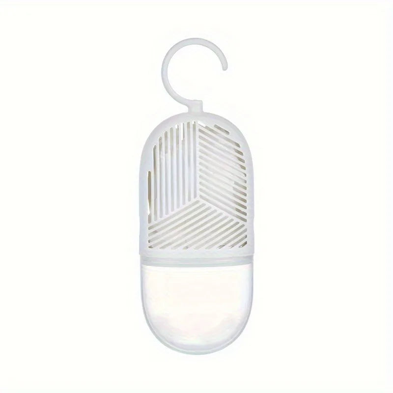 Uncharged High-Index Plastic Closet Dehumidifier, Odor Eliminator & Air Freshener, Moisture Absorber for Wardrobe & Cabinet Oasis Select WHITE