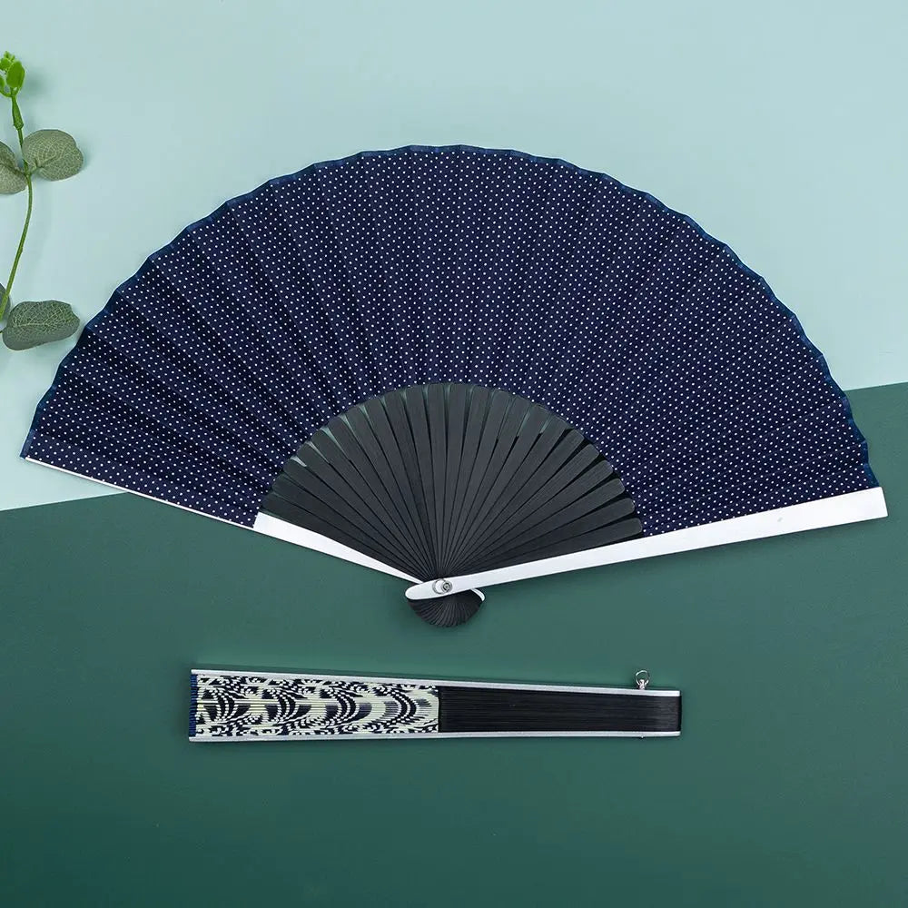 Aluminum Alloy Big Bone Ancient Style Folding Fan Cool and Durable Summer Carry Hanfu Qipao Dance Fan Oasis Select