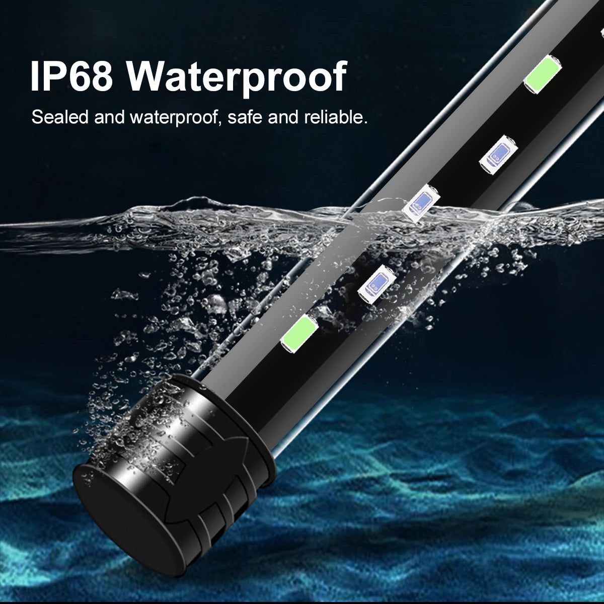 Waterproof Aquarium Lights Bar Underwater Submersible Lights RGB/Blue White 18-48CM LED Landscaping Decorative Lamp EU/US Plug Oasis Select