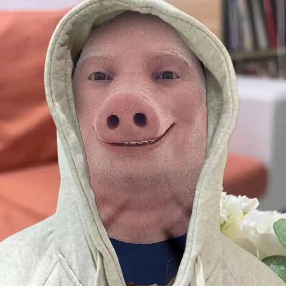 John Pork 3D Print Seamless Head Mask – Cosplay & Party Prop