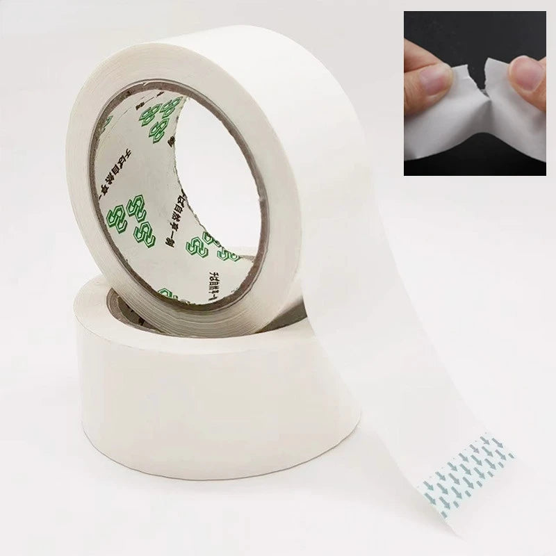 50mmx50m Painter Masking Tape Writable No Residue Easy Tear Single Side Paper Tapefor Car Wall Floor Painting Packaging Sealing Oasis Select