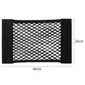 Car Storage Net Stretchable Mesh Pocket Net Magic Elastic Sticker Universal Rear Mesh Trunk Seat Bag Pocket Cage Auto Organizer Oasis Select 40 x 25cm