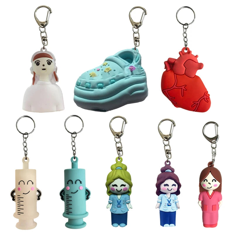 Paw Print Girl Shaped Ampoule Bottle Opener Keychain Rubber Cutter Aid Medication Vial Breaker Tool For Home Nurses And Doctors Oasis Select
