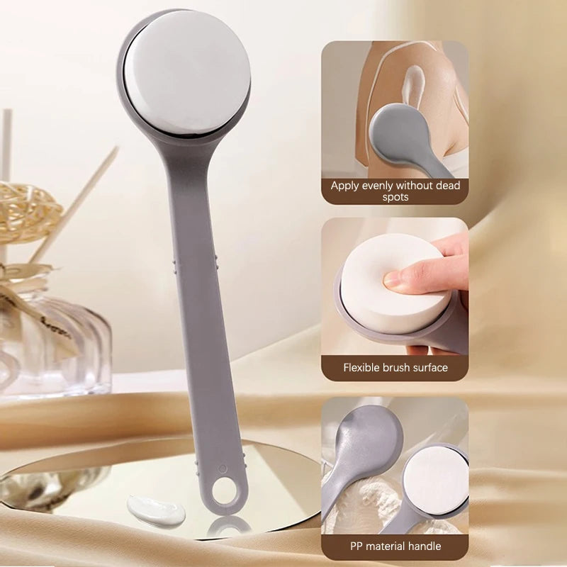 SUSU Lotion Applicator Body Wash Brush Padded Brush With Long Reach Handle Self Application For Back Feet Skin Cream Sunscreen Oasis Select