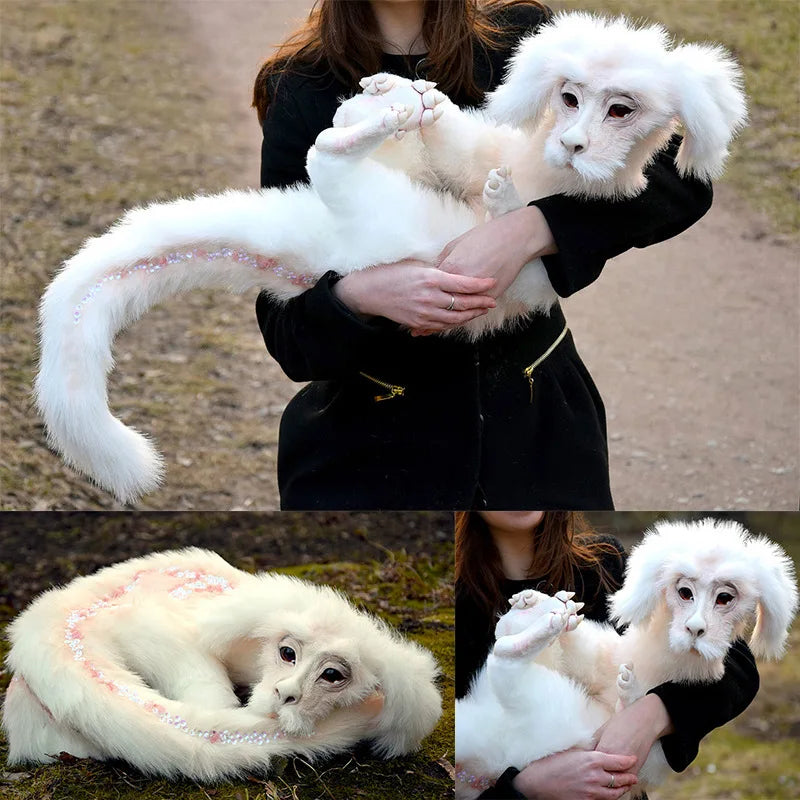 2023 New Falkor The Luckdragon Soft White Plush Doll Toy Ornaments Home Decoration Ornaments Pp Cotton Safety Material Gift Oasis Select