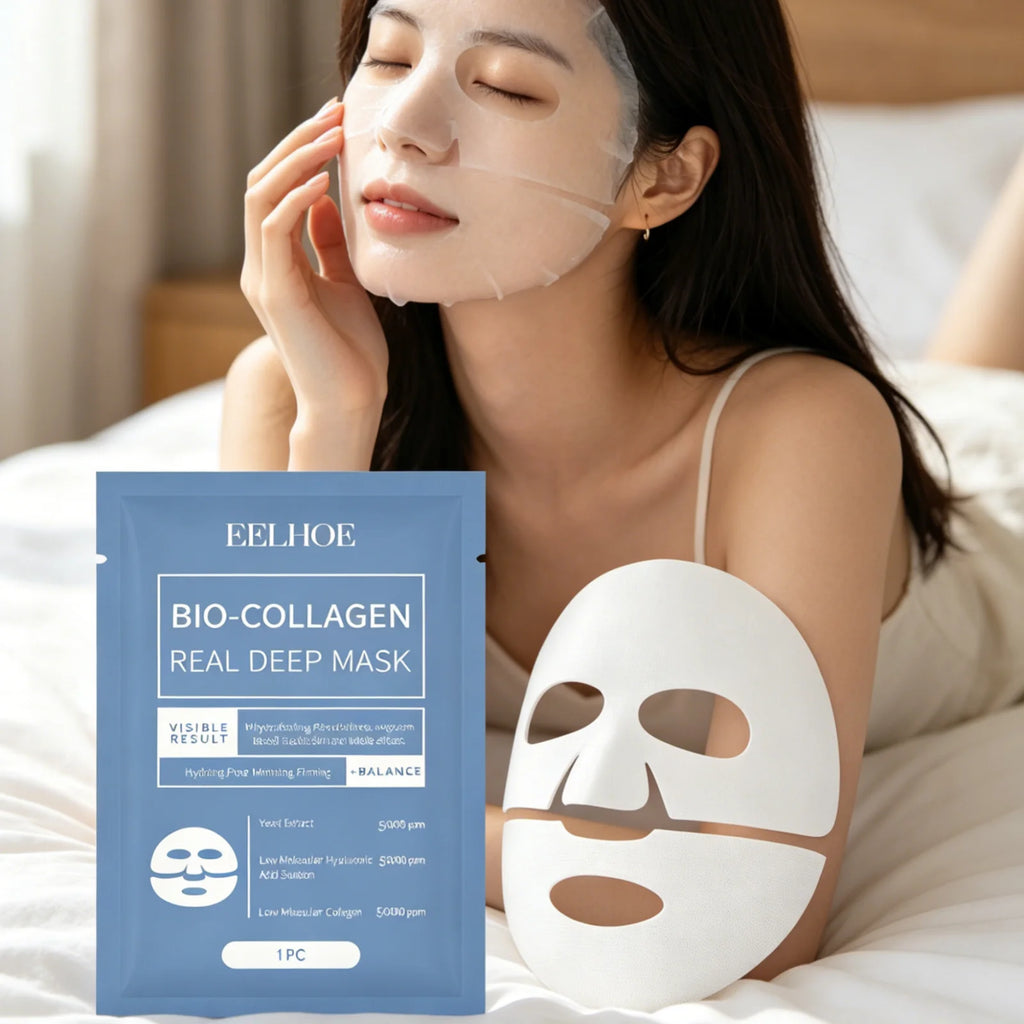EELHOE Bio Collagen Face Mask – Firming, Hydrating & Brightening Collagen Face Mask Oasis Select