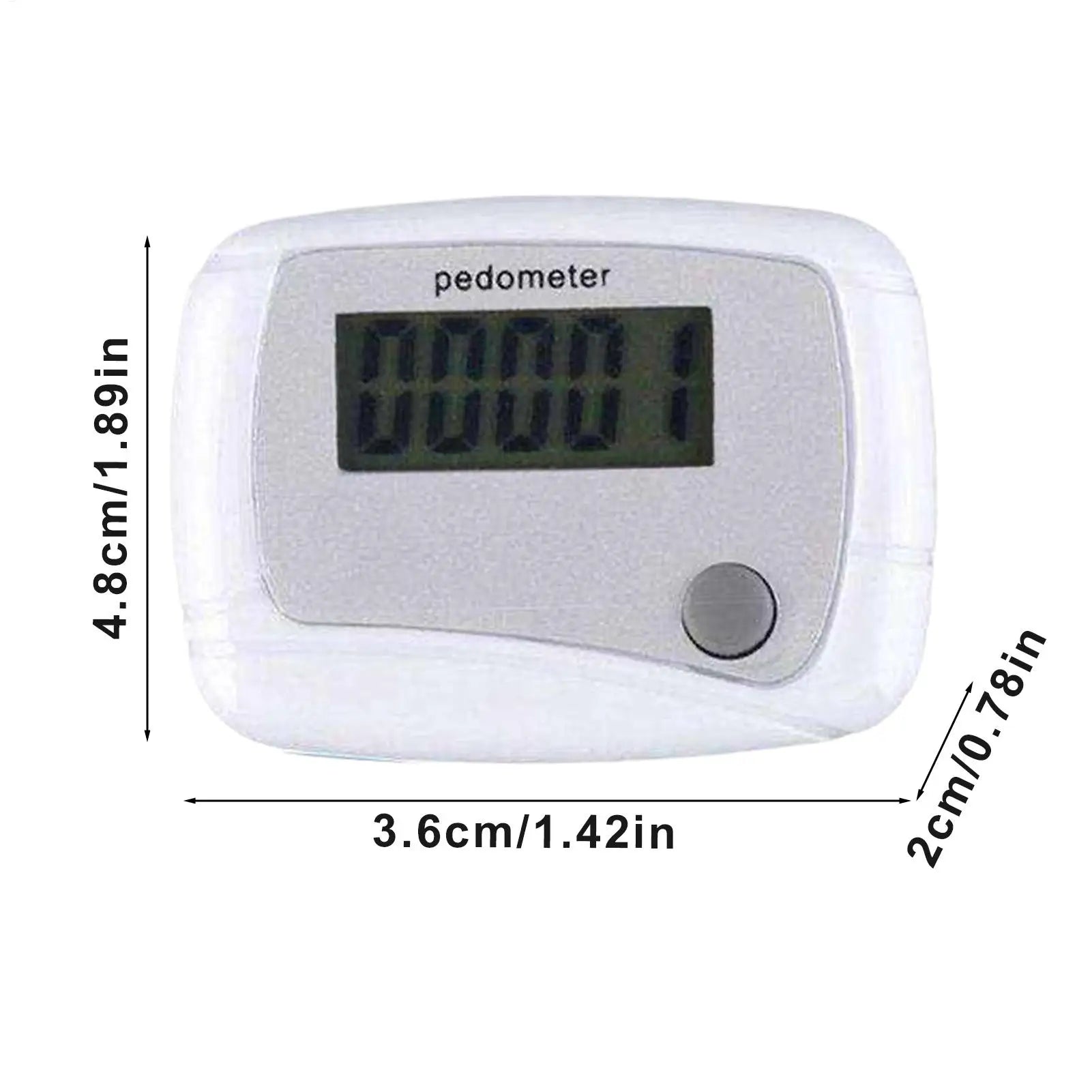 Small Pedometer Mile Counter for Walking Daily Target Monitor Digital LCD Pedometer for Senior Travel Hiking Outdoor Swimming Oasis Select