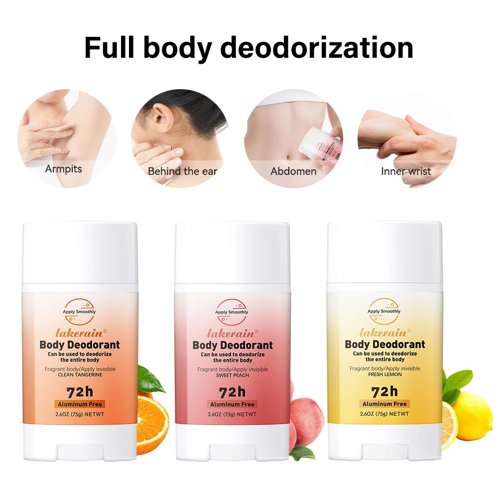 Body Deodorant Stick Rose Peach Body Odor Remove Cream Removal Armpit Refreshing Antiperspirant Lasting Aroma Deodorant SkinCare Oasis Select