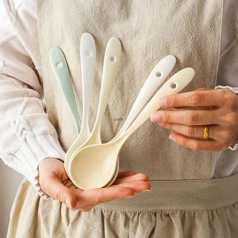 Japanese Ceramic Spoon Restaurant Household Soup Eating Spoon Kitchen Spoon Restaurant Spoon Kitchen Tablewear Oasis Select