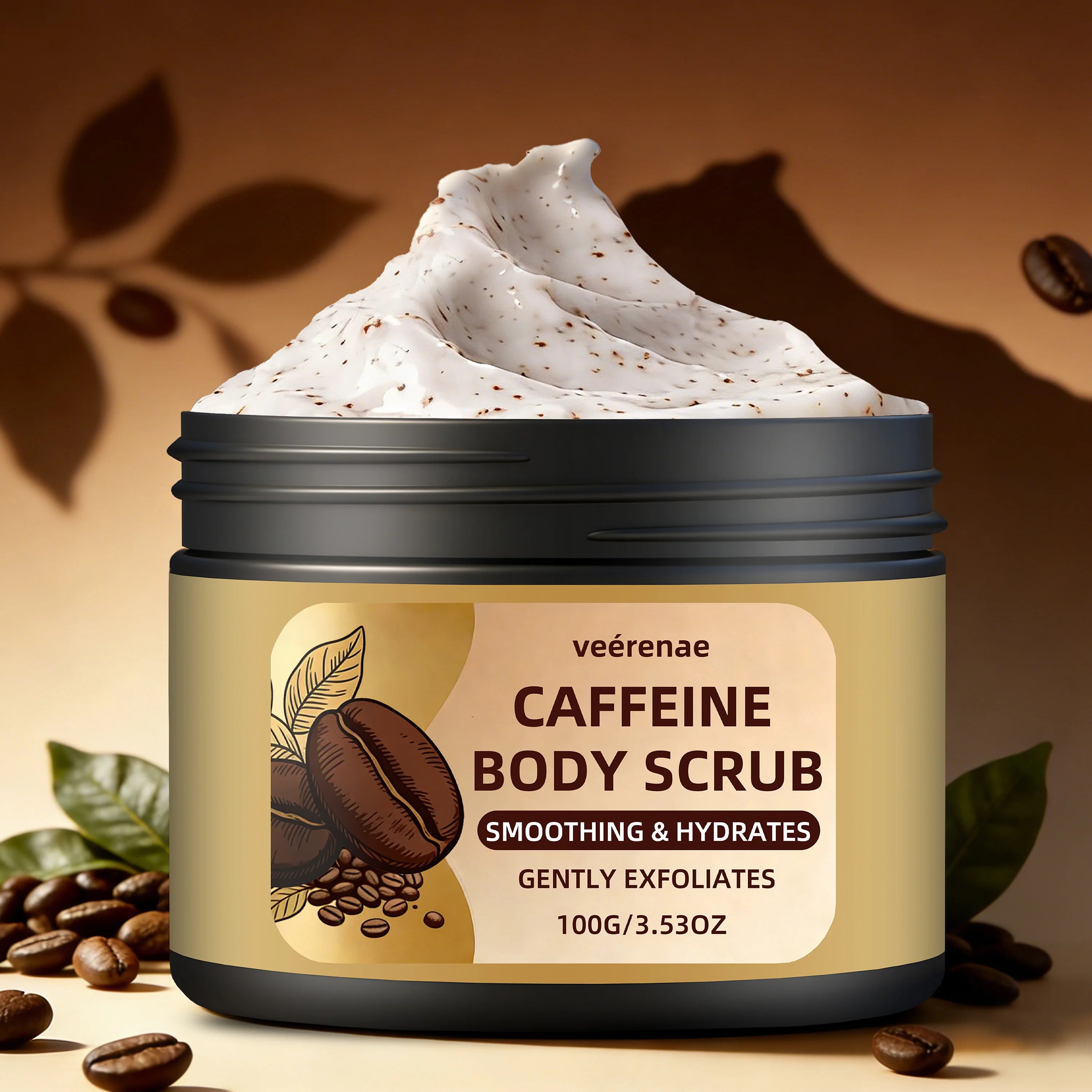 veérenae Caffeine Coffee Body Scrub – Smooth & Radiant Skin