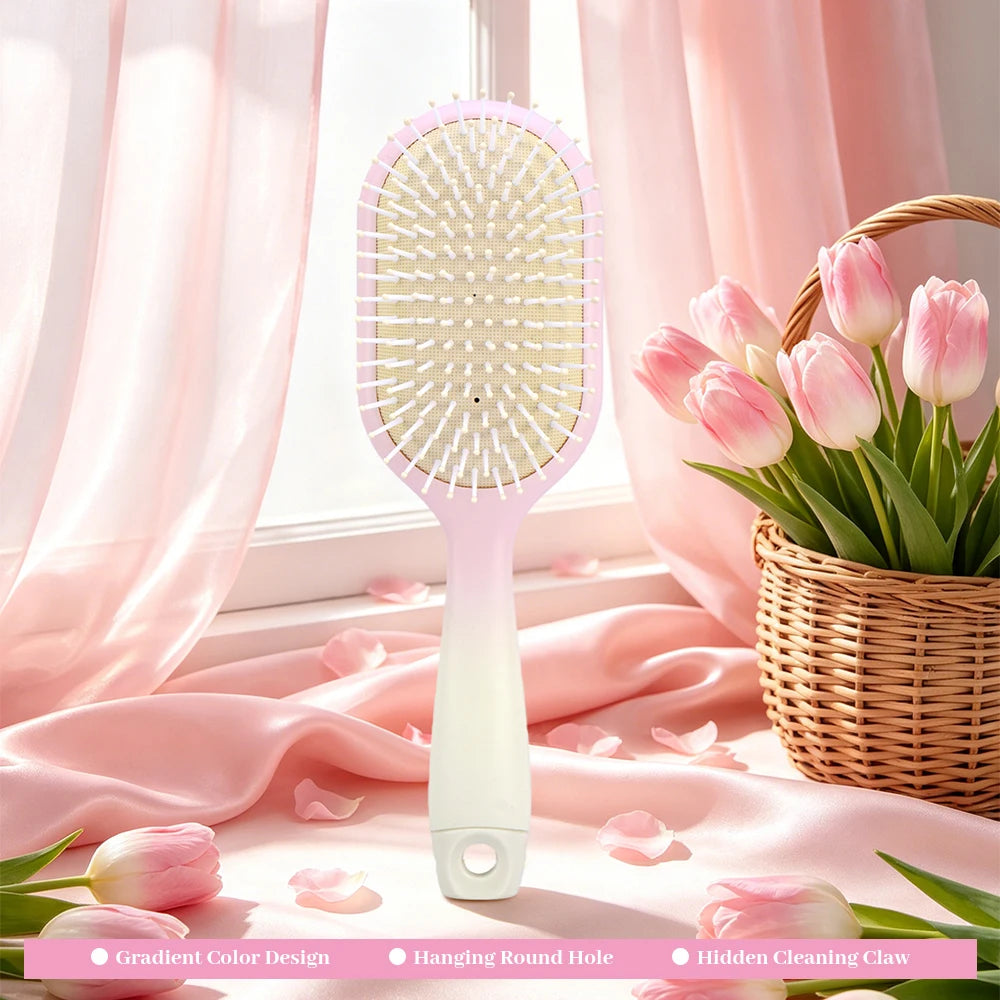 Gradient Air Cushion Hair Brush – Anti-Static Scalp Massage Comb