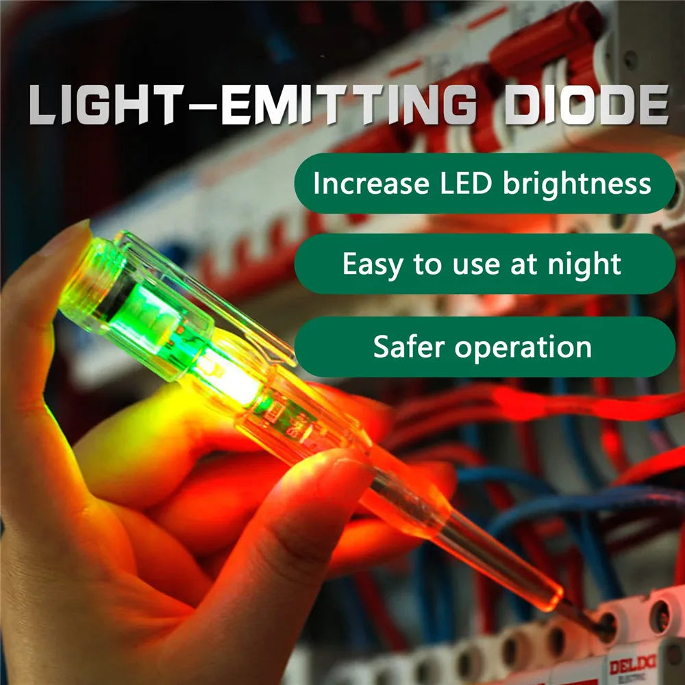 Intelligent Voltage Tester Pen AC Non-contact Induction Test Pencil Voltmeter Power Detector Electrical Screwdriver Indicator Oasis Select
